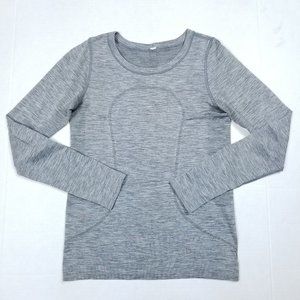 Lululemon relaxed long sleeve swiftly grey 4 EUC